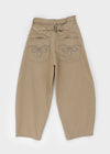 Dinu Bijou Embroidered Balloon Cotton Pants