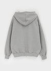 (UNISEX) Naro Embroidery Overfit Two-way Hooded Zip-up