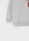 Kinya Printing Off-shoulder Man-to-man