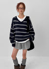 Tinda Stripe V-neck Knit