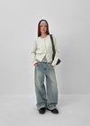 Gaeville Round Basic Cardigan