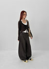 [MADE] Bellea Folding Wide Cotton Pants