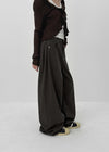 [MADE] Bellea Folding Wide Cotton Pants