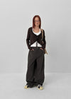 Toten Wave Strap Knit Cardigan