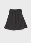 Crouton Striped Pintuck Midi Skirt