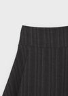 Crouton Striped Pintuck Midi Skirt