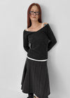 [MADE] Legacy Knit-like Deep V-neck Long Sleeve T-shirt