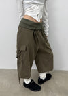 Krenit Folding Cargo Strap Bermuda Shorts