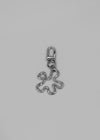 Detra Flower Silver Keyring