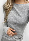 Regin Silver Bold Pendant Drop Necklace