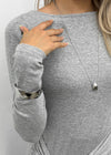 Regin Silver Bold Pendant Drop Necklace