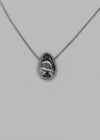 Regin Silver Bold Pendant Drop Necklace
