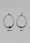 Traco Gemstone Silver Ball Bracelet
