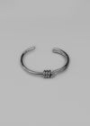 La Tene Silver Twist Open Bracelet