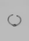 La Tene Silver Twist Open Bracelet