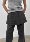 Warmin Stripe Bootcut Skirt Pants