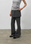Warmin Stripe Bootcut Skirt Pants