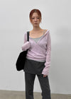 Warmin Stripe Bootcut Skirt Pants