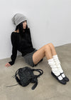 Romtoneton Big Color-Block Turban Beanie