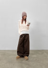 Aline Back Pocket Wide Balloon Pants