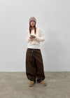 Aline Back Pocket Wide Balloon Pants