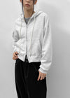 Rompino Semi-crop Hooded Zip-up