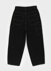 (UNISEX) Kelnom Stitch Wide Cotton Pants