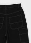 (UNISEX) Kelnom Stitch Wide Cotton Pants