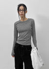 [MADE] Ronaj Knitlike Round Long Sleeve T-shirt