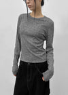 [MADE] Ronaj Knitlike Round Long Sleeve T-shirt