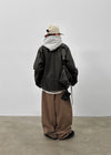NumDun Oversized Embroidered Hoodie
