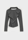 Bedding Layered Striped Halter Cardigan