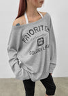 [MADE] Cozytee Printing Oversized Long Sleeve T-shirt