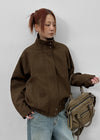 [MADE] Cranes Suede Blouson Jumper