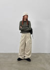 Warp Cotton Cargo Banding Pants