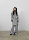 Rompino Semi-crop Hooded Zip-up