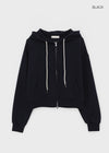 Rompino Semi-crop Hooded Zip-up