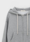 Rompino Semi-crop Hooded Zip-up