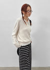 Kinte Daily Wool Collar Knitwear