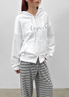 Rotaf Two-way Lettering Hooded Zip-up