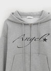 Rotaf Two-way Lettering Hooded Zip-up