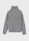[MADE] Stevie Cable High Neck Knit Zip-up