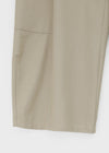 Dunda Incision Rivet Wide Cotton Pants (belt Set)