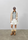 Hacking Stripe Color Block Short Sleeve T-shirt