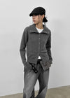 [MADE] Rieto High Neck Wool Knit Cardigan