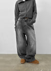 Nez Washed Wide Denim Pants