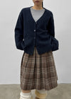 [MADE] Minuet Loose Fit V-neck Wool Knit Cardigan