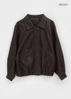 Mimel Loose-fit Leather Jumper