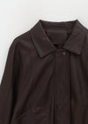 Mimel Loose-fit Leather Jumper