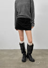 Romhetz Denim Mini Skirt Pants